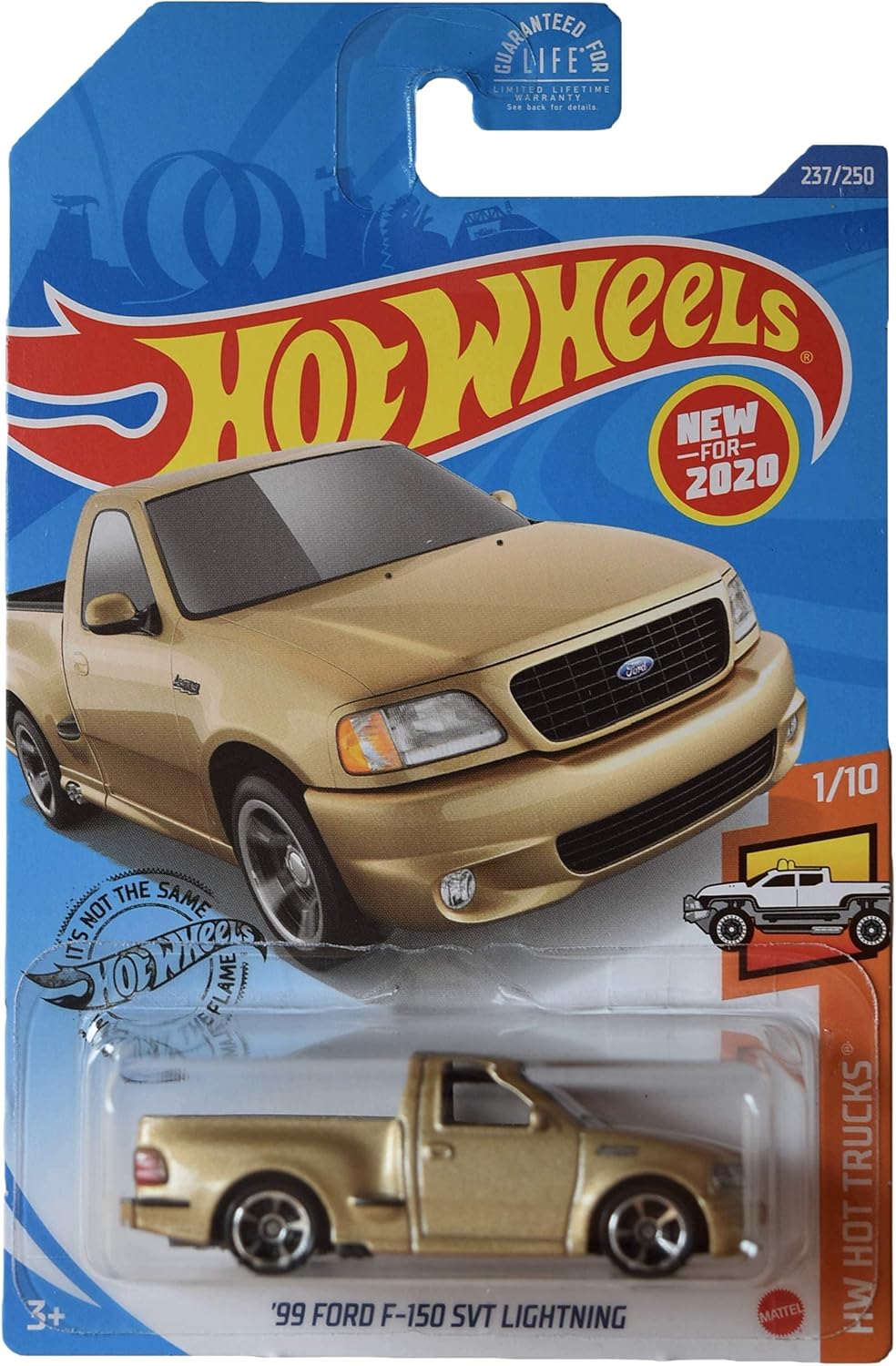 Hot Wheels '99 Ford F 150 SVT Lightning, [Gold] 237/250 Hot Trucks 1/10