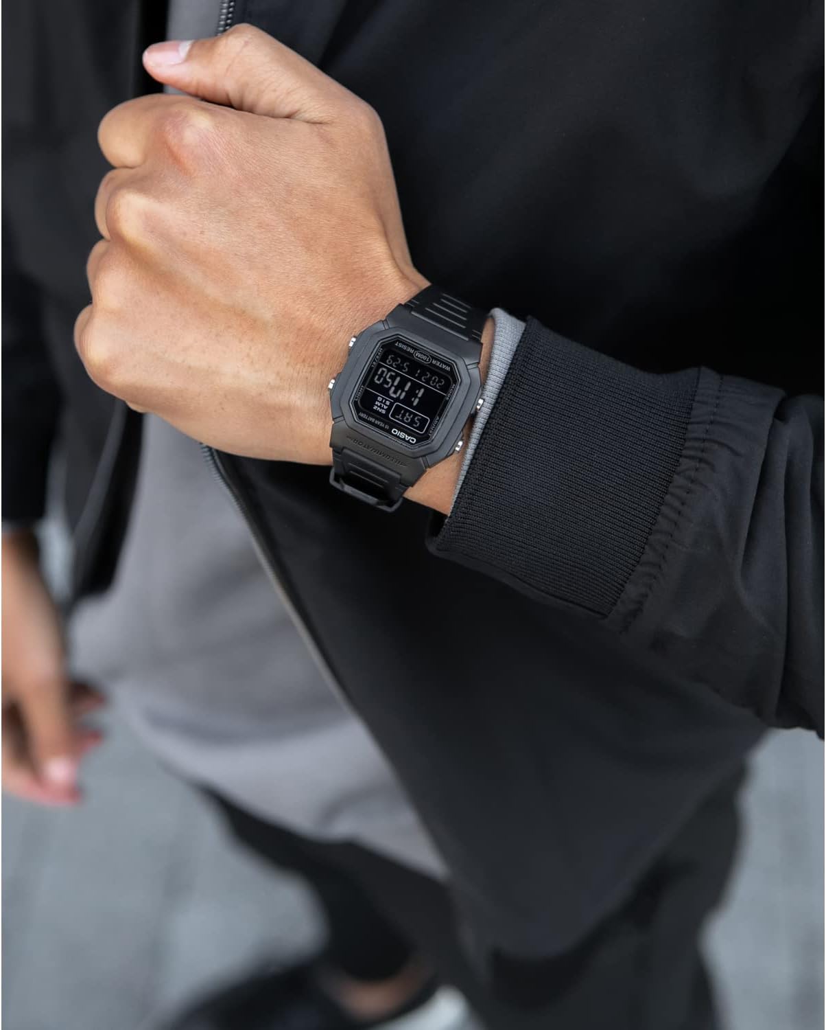 Casio Collection Unisex Digital Watch, Black, Black