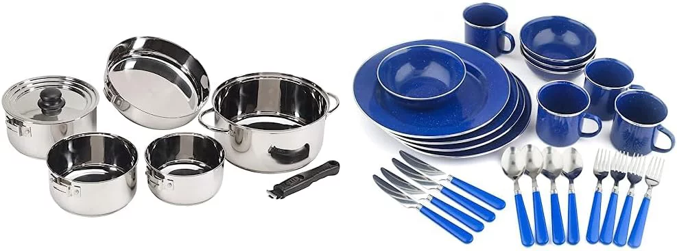 QCAI Heavy Duty - Stainless Steel Clad Cook Set (369)