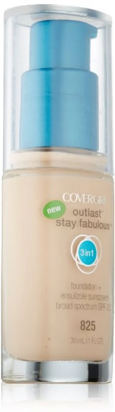CoverGirl Outlast Stay Fabulous 3-in-1 Foundation, Buff Beige [825] 1 oz (Pack of 4)