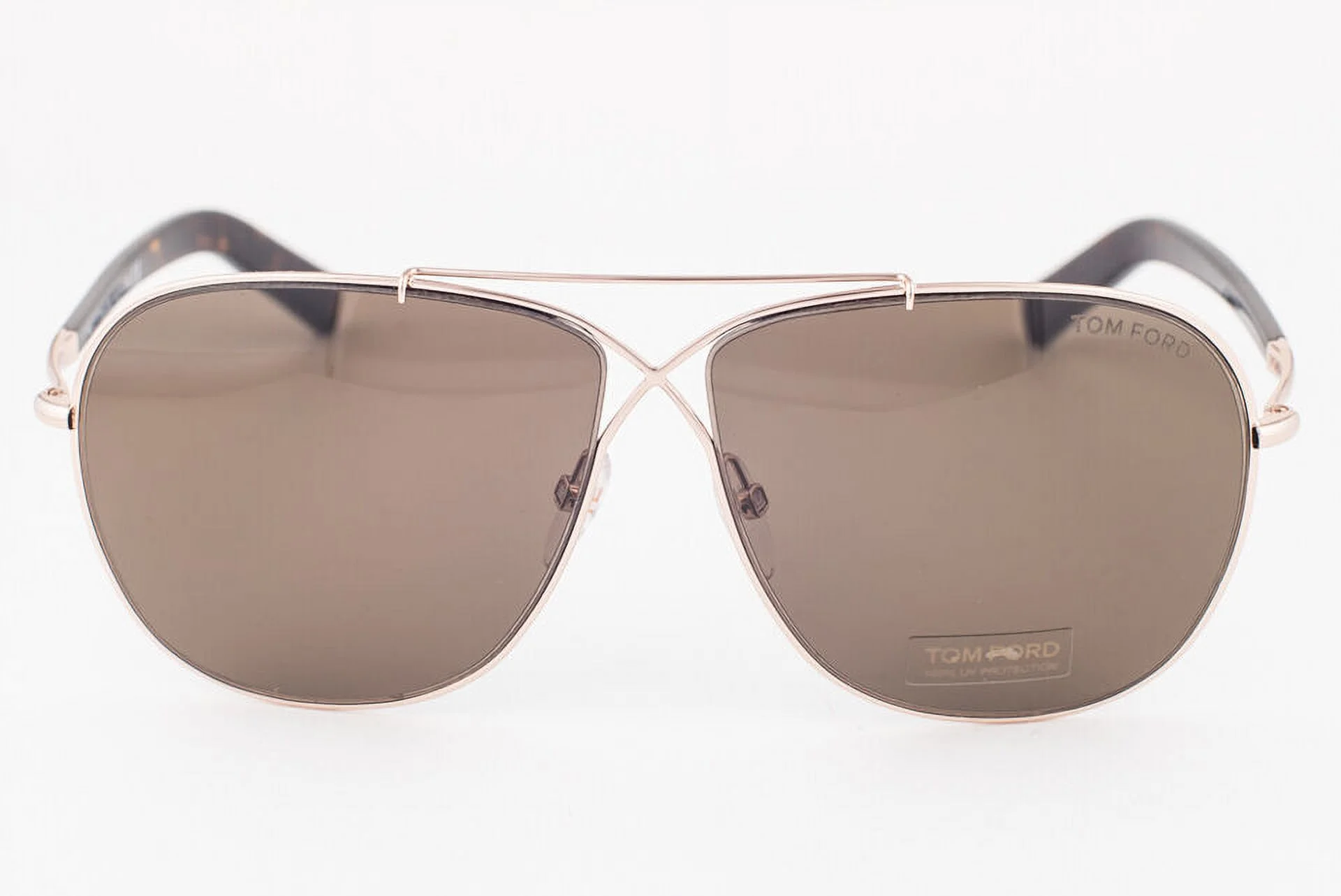 Sunglasses Tom Ford FT 0393 April 28J Shiny Rose Gold / Roviex