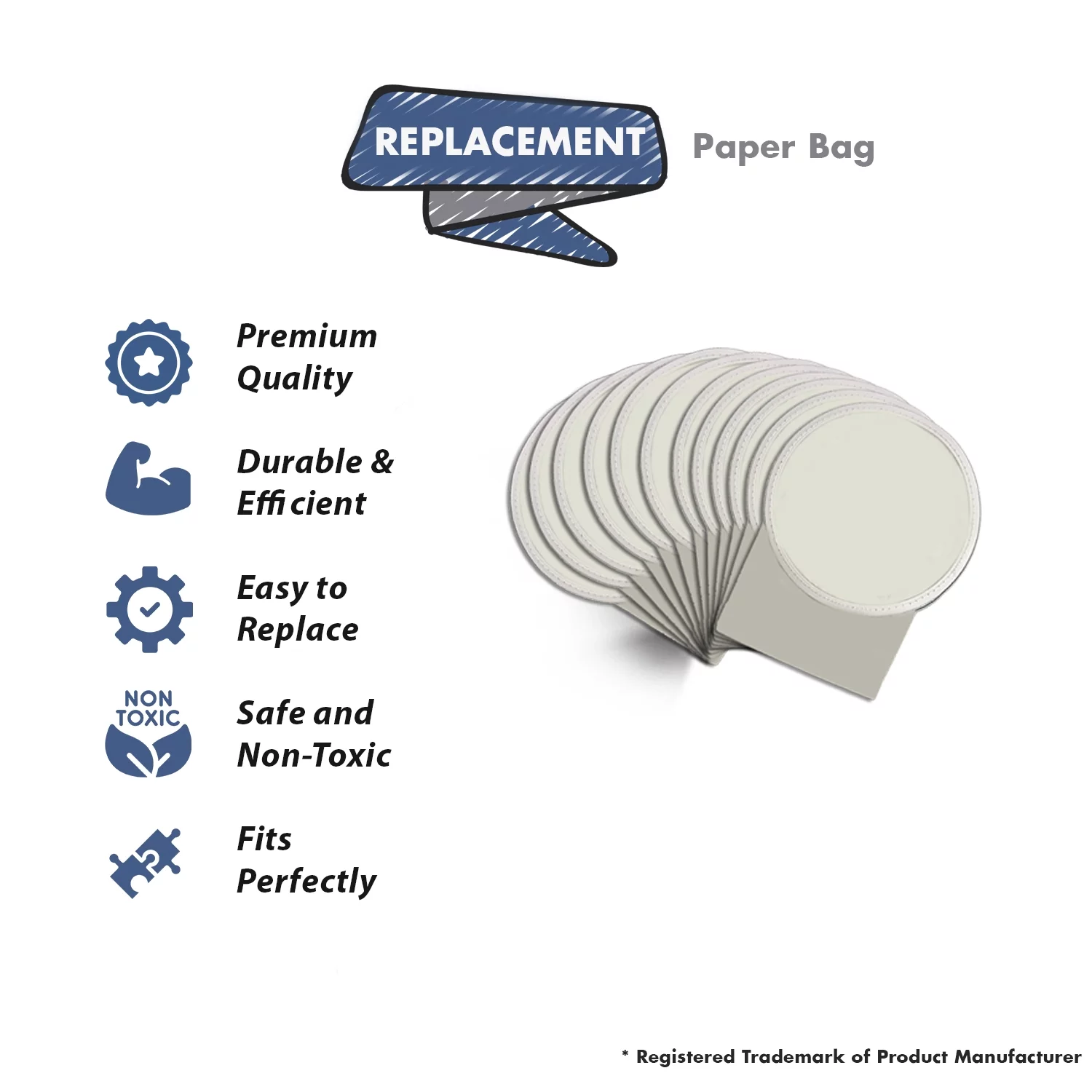 Compact Tristar Canister Vacuum Cleaner Paper Bags 48 // 738EC