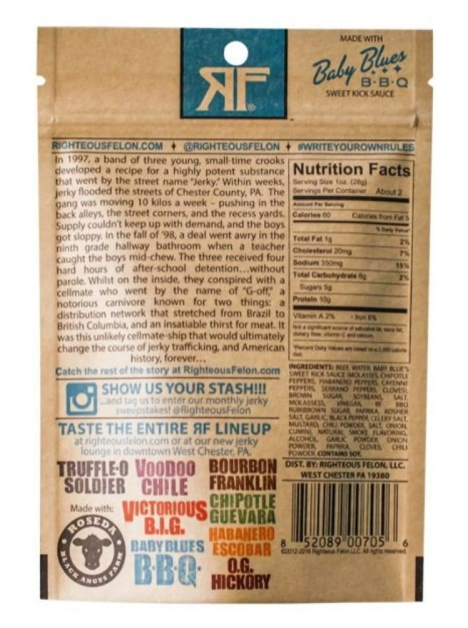 Baby Blues BBQ Beef Jerky