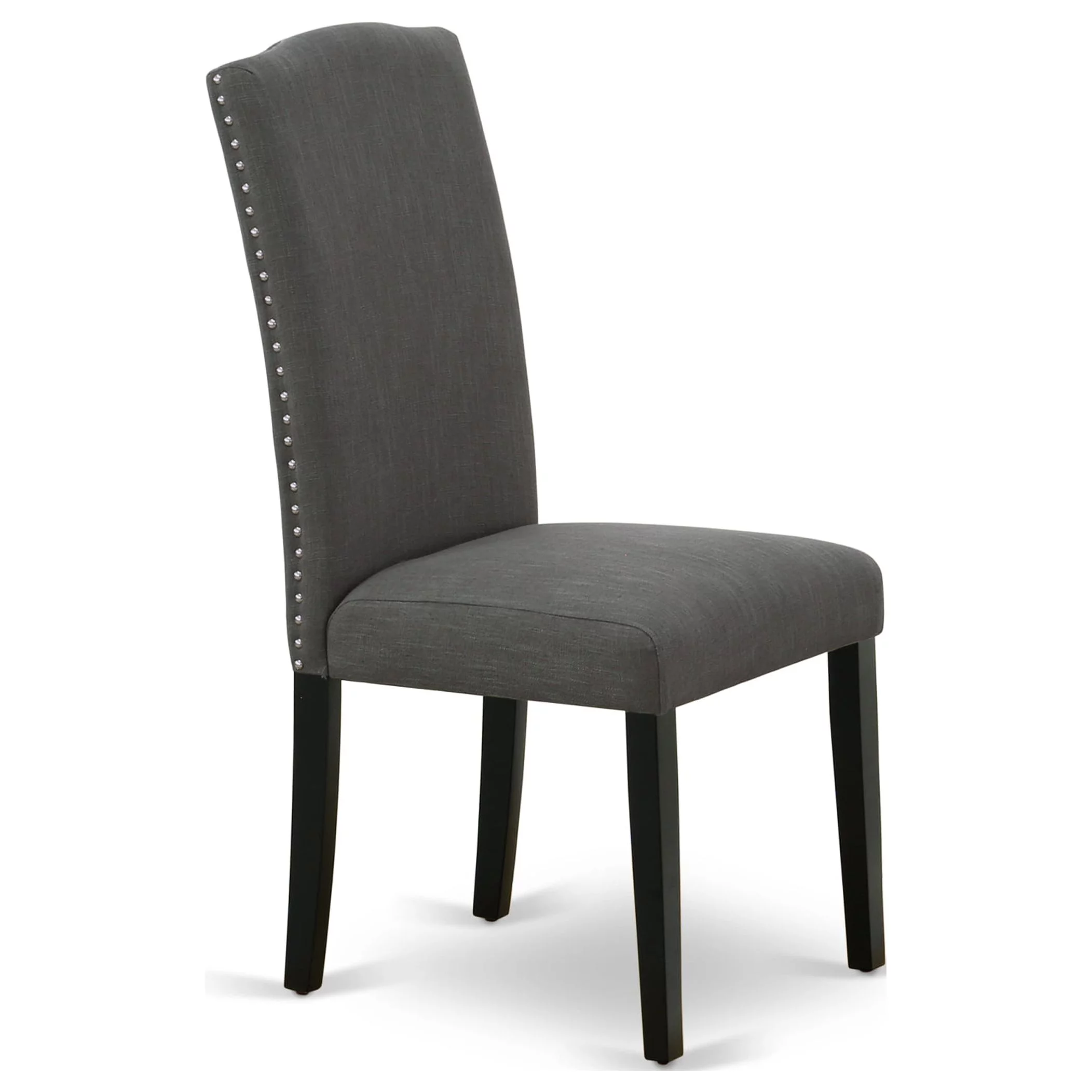 East West Furniture Shelton 5-piece Wood Dining Set in Black/Dark Gotham Gray