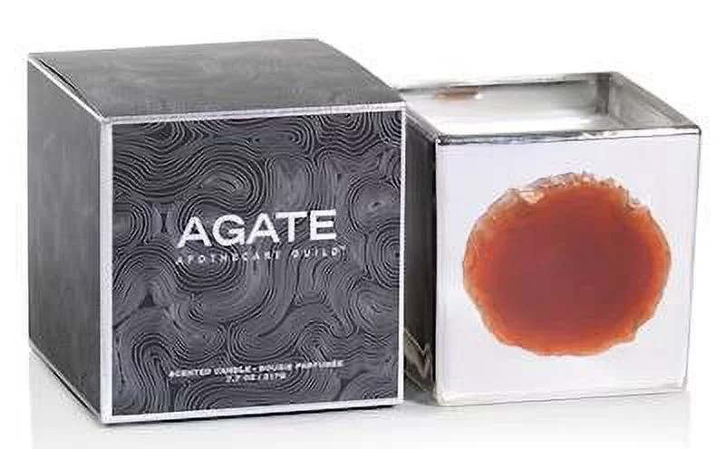 TAHITIAN GARDENIA ZODAX Silver Agate 8 oz Scented Jar Candle