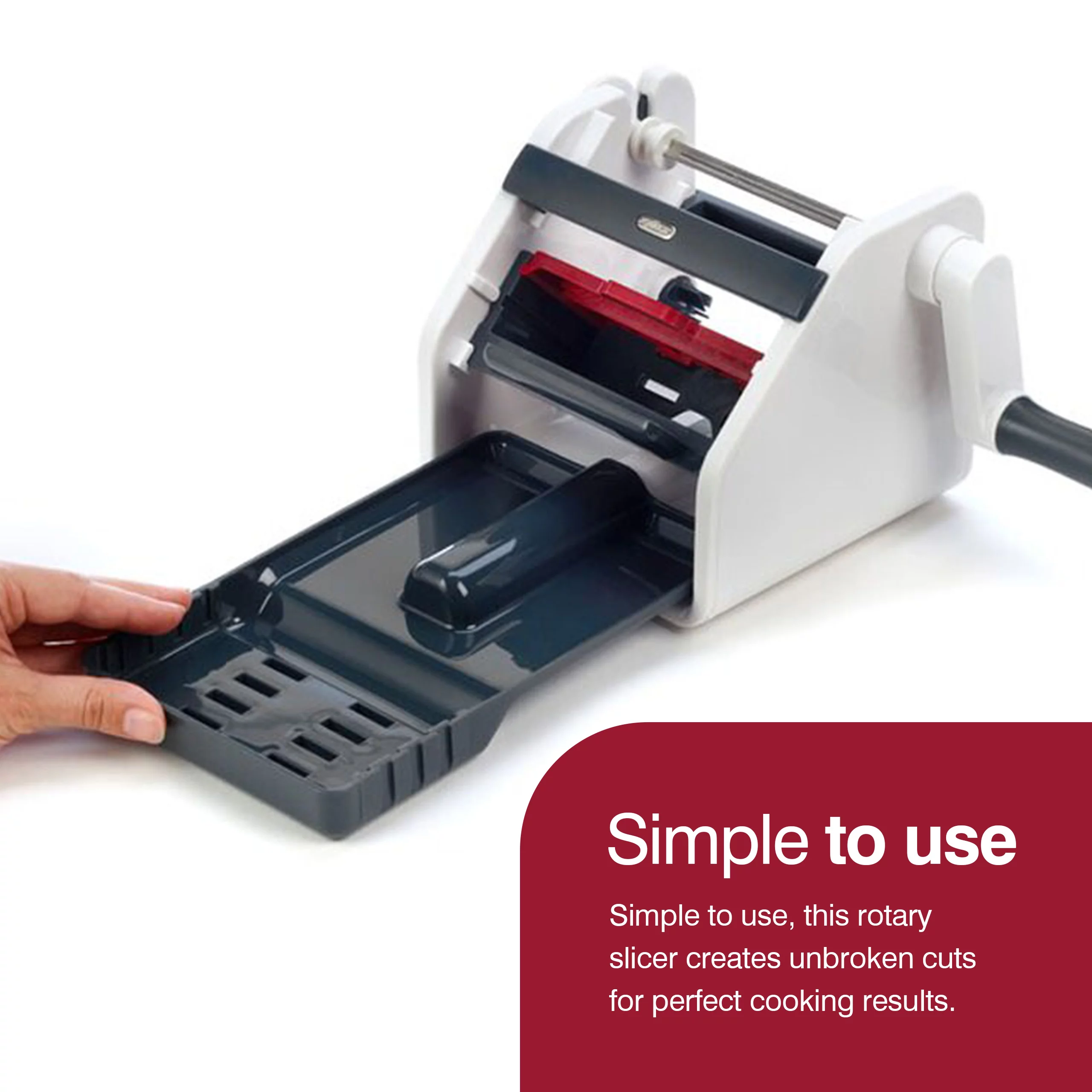 Zyliss SmoothSlizer Spiraslice Veggie Pasta Maker Spirals, Sheets & Ribbons Red/White