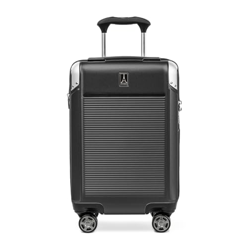 Travelpro Platinum Elite Hardside Expandable Carry on Luggage, 8 Wheel Spinner, TSA Lock, Hard Shell Polycarbonate Suitcase, Metallic Sand, Compact Carry on 20-Inch