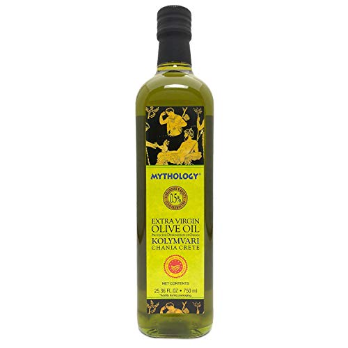 Mythology Greek Olive Oil From Greece, Cold Pressed Extra Virgin Olive Oil, Certified PDO Kolymvari Chania Crete, 3 Liter