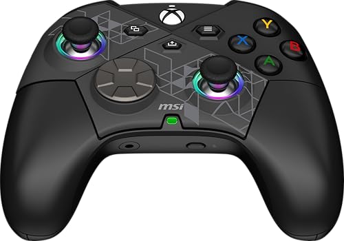 MSI Force PRO W Wireless Gaming Controller – Rechargeable Gamepad with Dual Vibration, Hall Effect Triggers, Certified for Xbox Consoles, PC & Android Compatibility