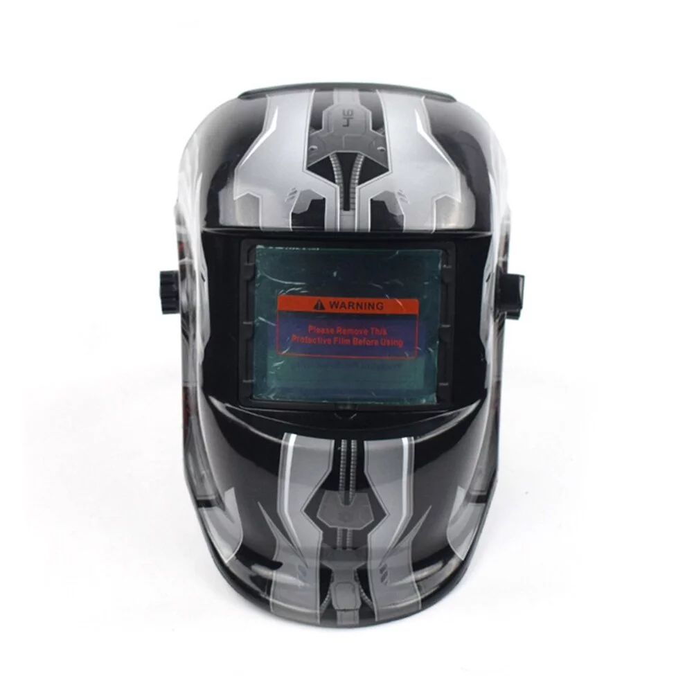 Solar Powered Welding Helmet Auto Darkening Welding Helmet Professional Welding Mask Wide Shade Range Large Viewing Area (B Styl