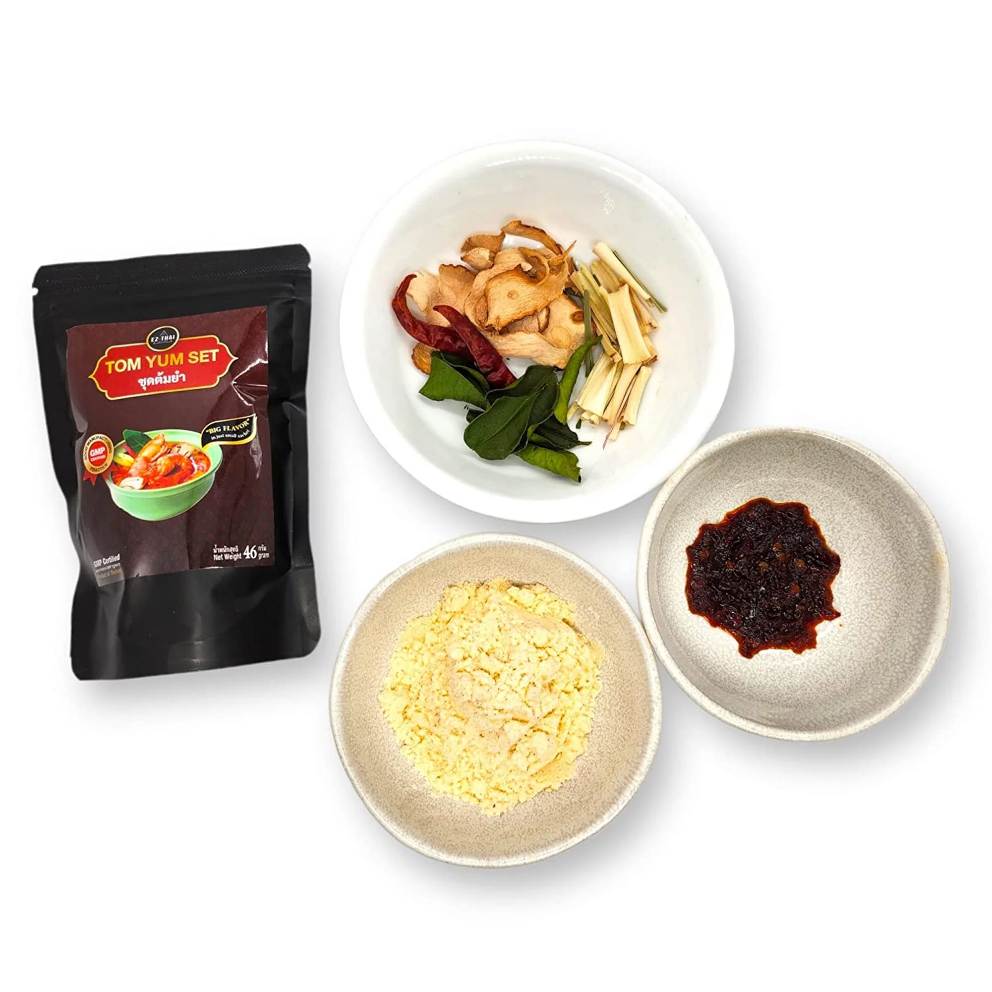 10packs x 1.76oz Tom Yum Instant Powder Set 1serve Chili Paste Sauce/Dried Herbs