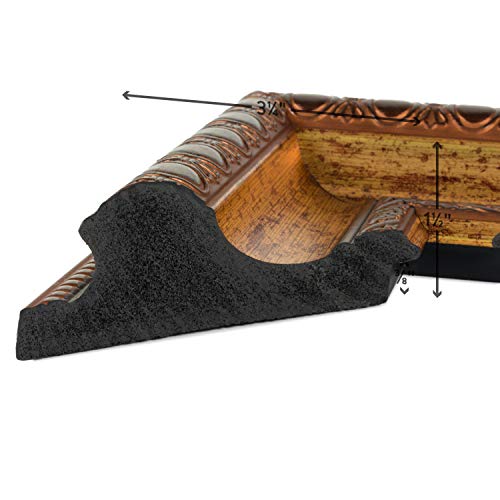 Craig Frames Arqadia Gothic, Aged Gold Picture Frame, 11 by 14-Inch