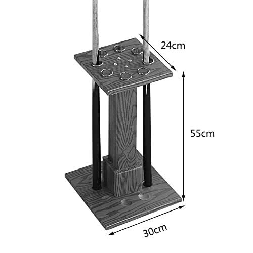 Floor-Standing Pool Cue Rack - Holds 8 Cues, Durable MDF Billiard Stick Holder, Easy to Install, Perfect for Home, Club, School & Billiard Room Organization