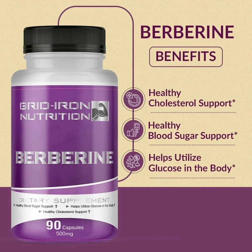 Berberine Cholesterol Support  500mg 90 Capsules