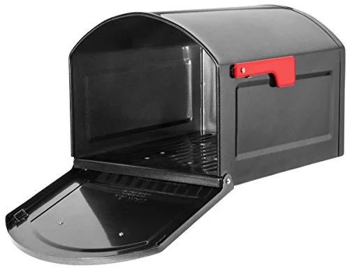 Architectural Mailboxes 5007262 12 x 14 x 18.3 in. Centennial Galvanized Steel Post Mounted Mailbox, Pewter
