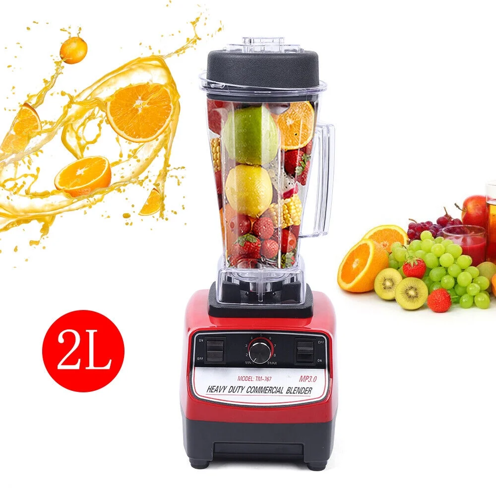 Miumaeov 1500W 2L Professional Blender Commercial Smoothie Maker Heavy Duty High Speed Kitchen Food Mixer