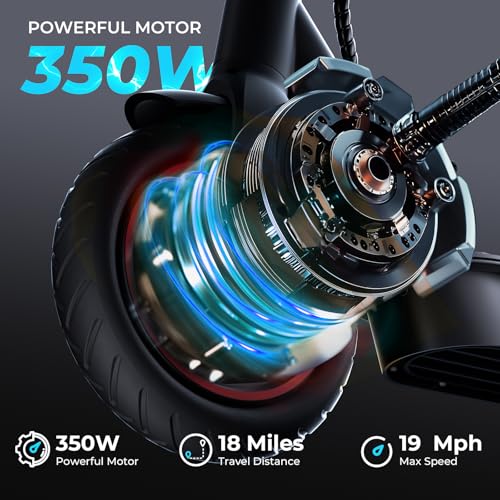 iScooter Electric Scooter for Adults & Teens, 25/19/18 Miles Long Range, 21/20/19 Mph Top Speed, 500W Peak Motor, Foldable and Portable Commuting E-Scooter with Cruise Control & Dual Braking System