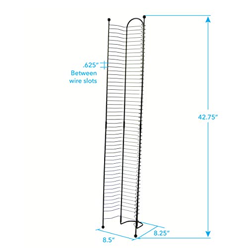 Atlantic Nestable 32 Blu-Ray Rack - Space Saving Modern Design, Durable Steel Construction PN63712046 in Black