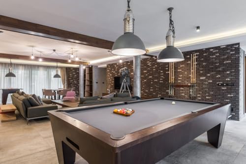 Flintar Wall Mount Cue Rack, Billiard Pool Cue Stick holder, Premium Quality Made in TAIWAN, Solid Hardwood, Cue Rack Only