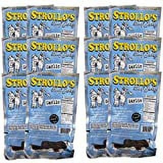 Best Beef Jerky by Strollo’s Garlic Flavor 12 Pack - Low Sodium, Low Sugar, No Preservatives - Made with All Natural USA Beef