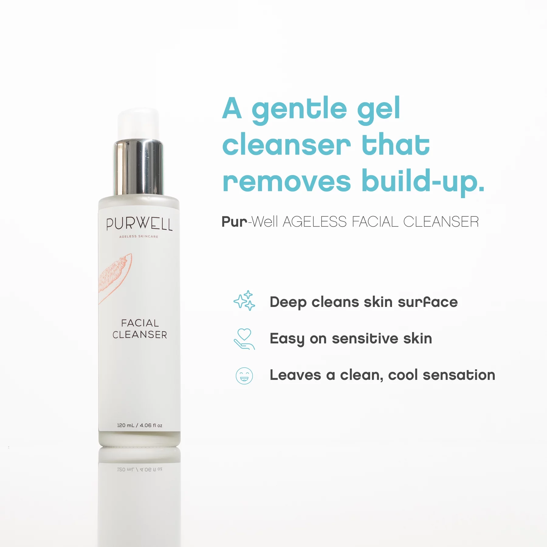 Pur-Well Living Ageless Facial Cleanser (120ml/4.06 fl oz)