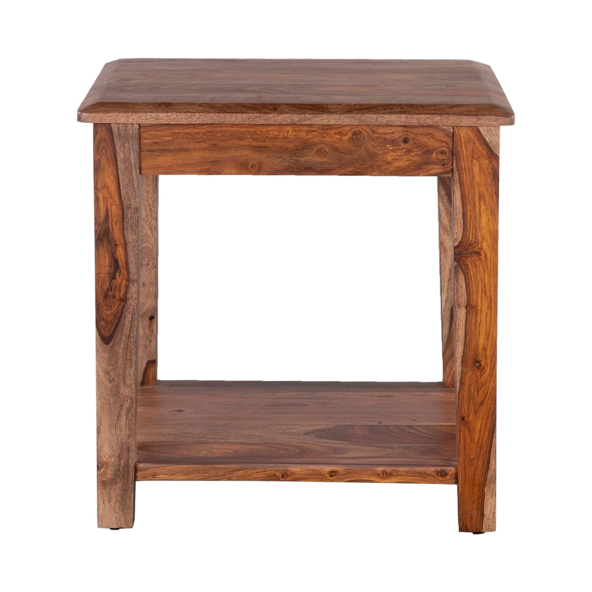 Porter Designs Sonora Solid Sheesham Wood End Table - Brown