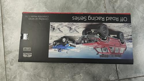 Mostop RC Crawler Truck, C24 Pickup Truck with LED Light, 4x4 Off-Road RC Rock Crawler,2.4Ghz Remote Control Car All Terrain Truck Crawler,Throttle & Steering Control,2 Batteries, Ideal Gift