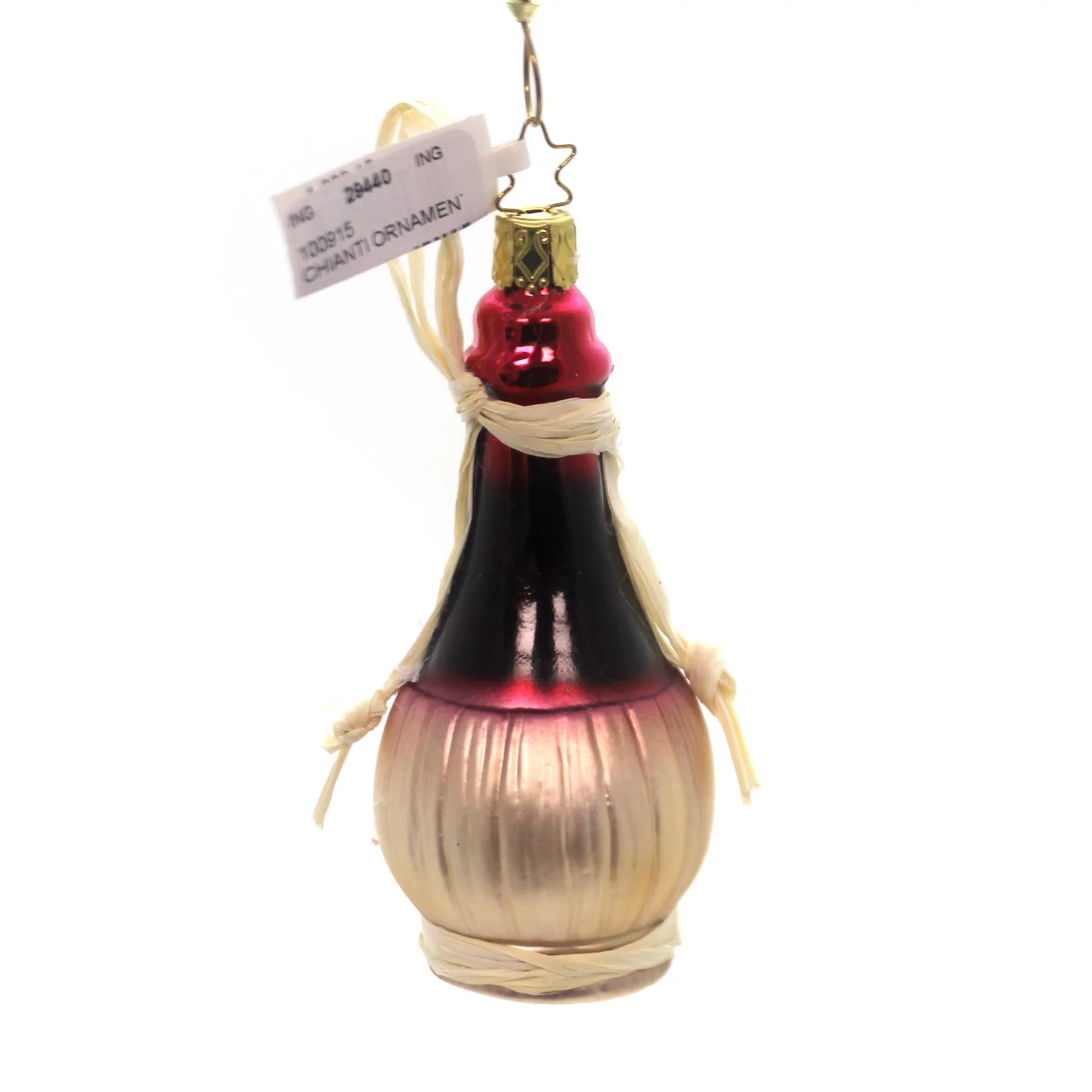 Inge Glas CHIANTI ORNAMENT Glass Tuscany Italy Red Wine 100915