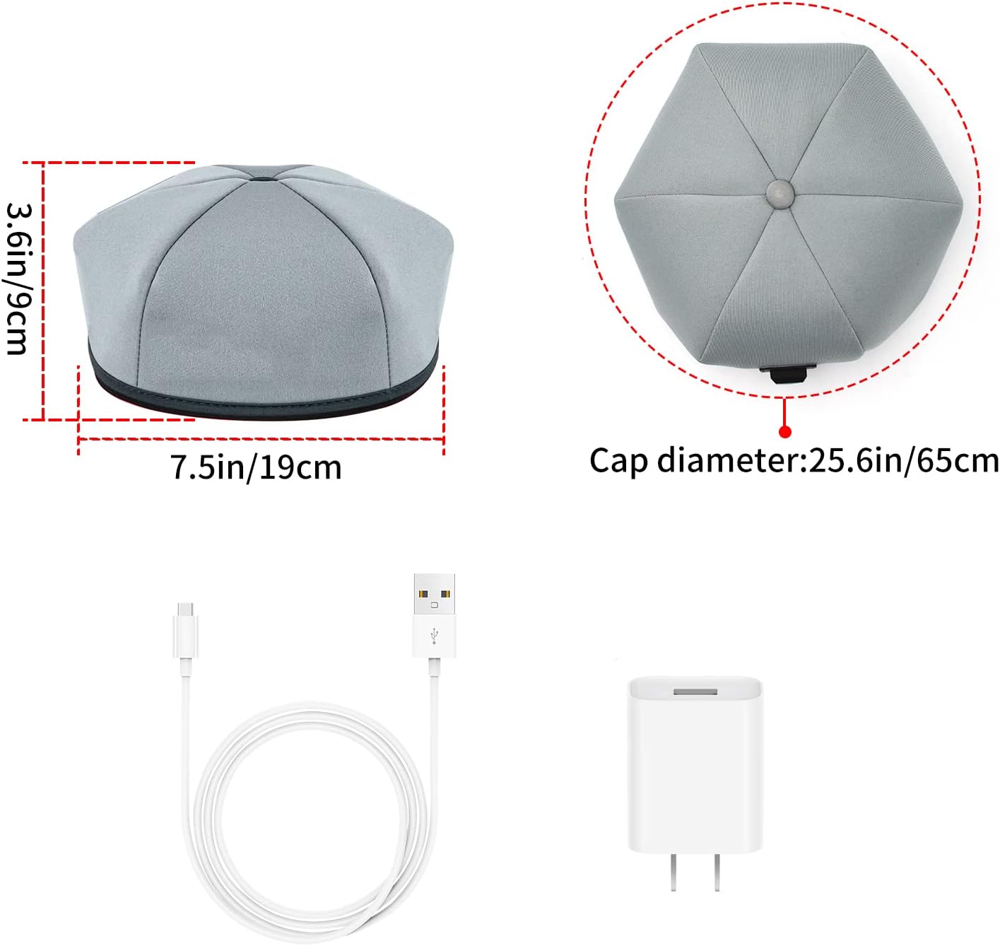 red light therapy+red light cap