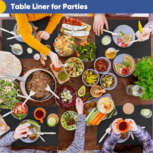 Vanhench Black Wrapping Paper, 17.5