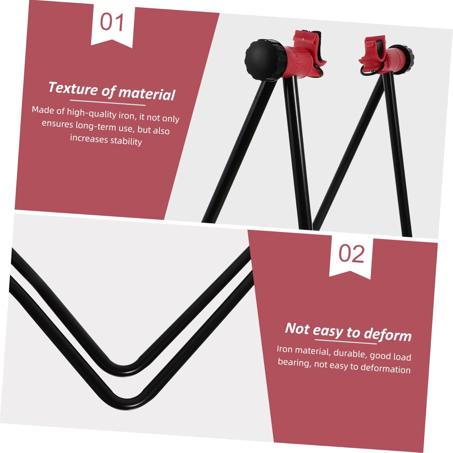 Happyyami Triangular Vertical Parking Car Stands Professional Bike Kickstand Repair Stand Cycle Accessory Car Accesories Car Mounts Convenient Bike Kickstand Bike Mount Iron Gadgets Folding