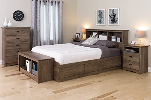 Prepac King Bookcase Headboard, Black