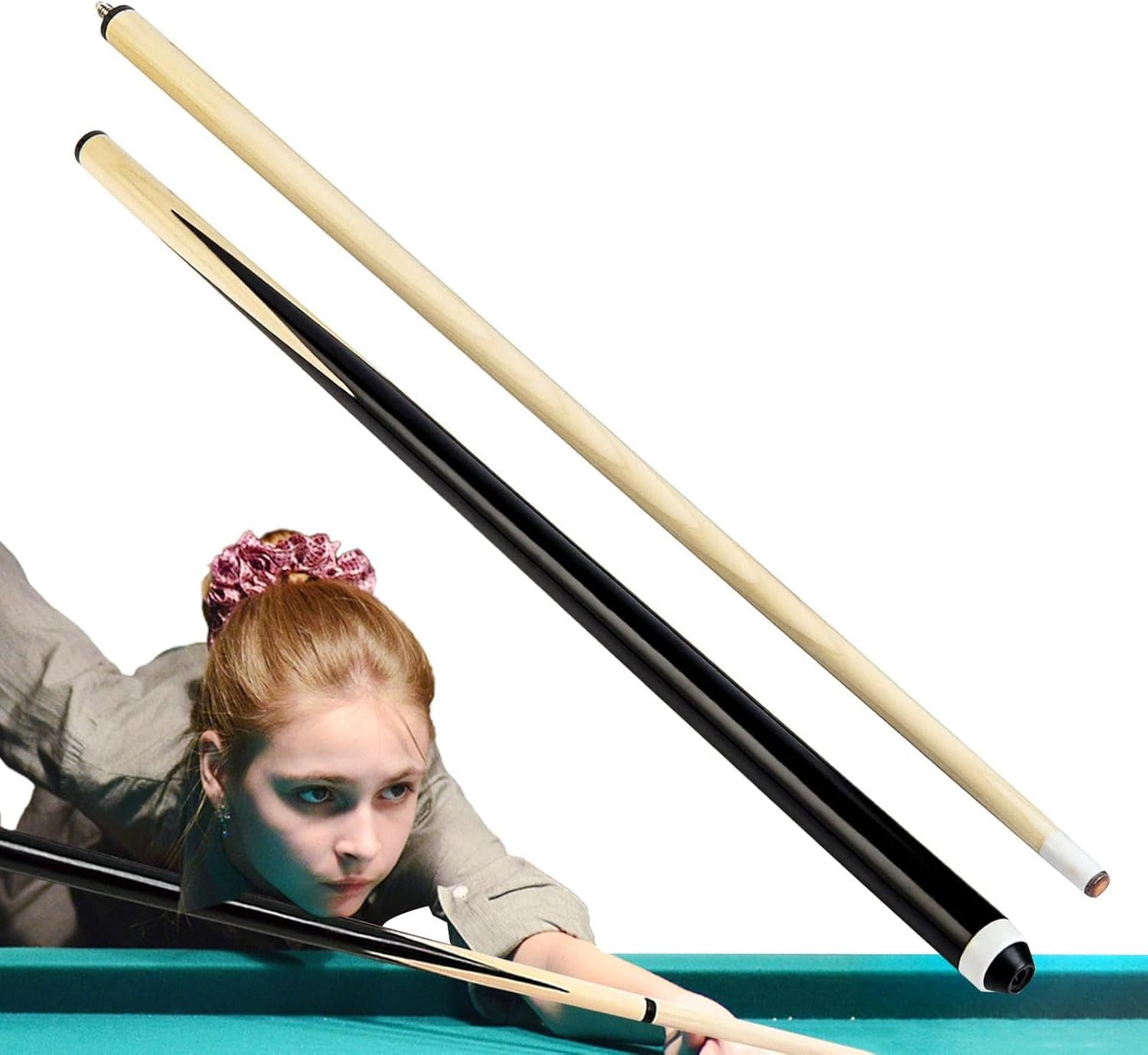 Pool Stick Cue Stick- 500g Wooden Billiard House Cue Sticks| Billiard Cue Sticks| Billiard Bridge Stick for Musical Instruments Accessories, Practice, Pool Table Sports, Clubs and Bars