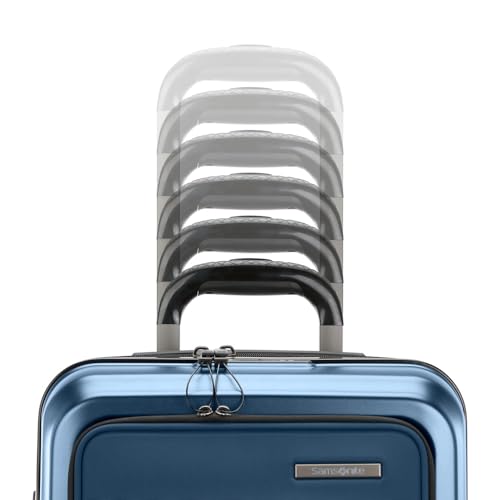 Samsonite Carry-On Pro Front Pocket Hardside Expandable 21-Inch Octiv Luggage: Durable & Impact Resistant, 360° Aero Trac Spinner Wheels, Adjustable Telescopic Handle, TSA Approved Lock - Silver