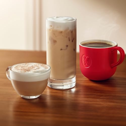 Keurig K-Cafe Single-Serve K-Cup Coffee Maker, Latte Maker and Cappuccino Maker, Comes with Dishwasher Safe Milk Frother, Coffee Shot Capability, Compatible with all Keurig K-Cup Pods, Dark Charcoal