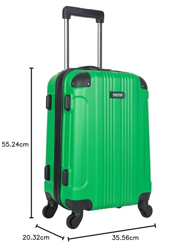 Kenneth Cole REACTION Out of Bounds Lightweight Hardshell 4-Wheel Spinner Luggage, Cobalt Blue, 20-Inch Carry On