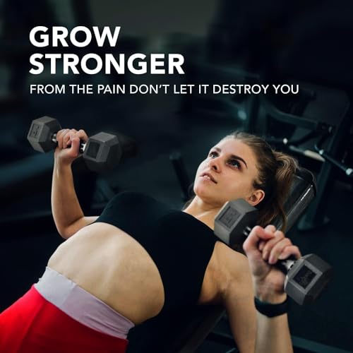 Yes4All Chrome/Rubber Grip Encased Hex Dumbbells – Hand Weights With Anti-Slip 10-30 LBS Pair