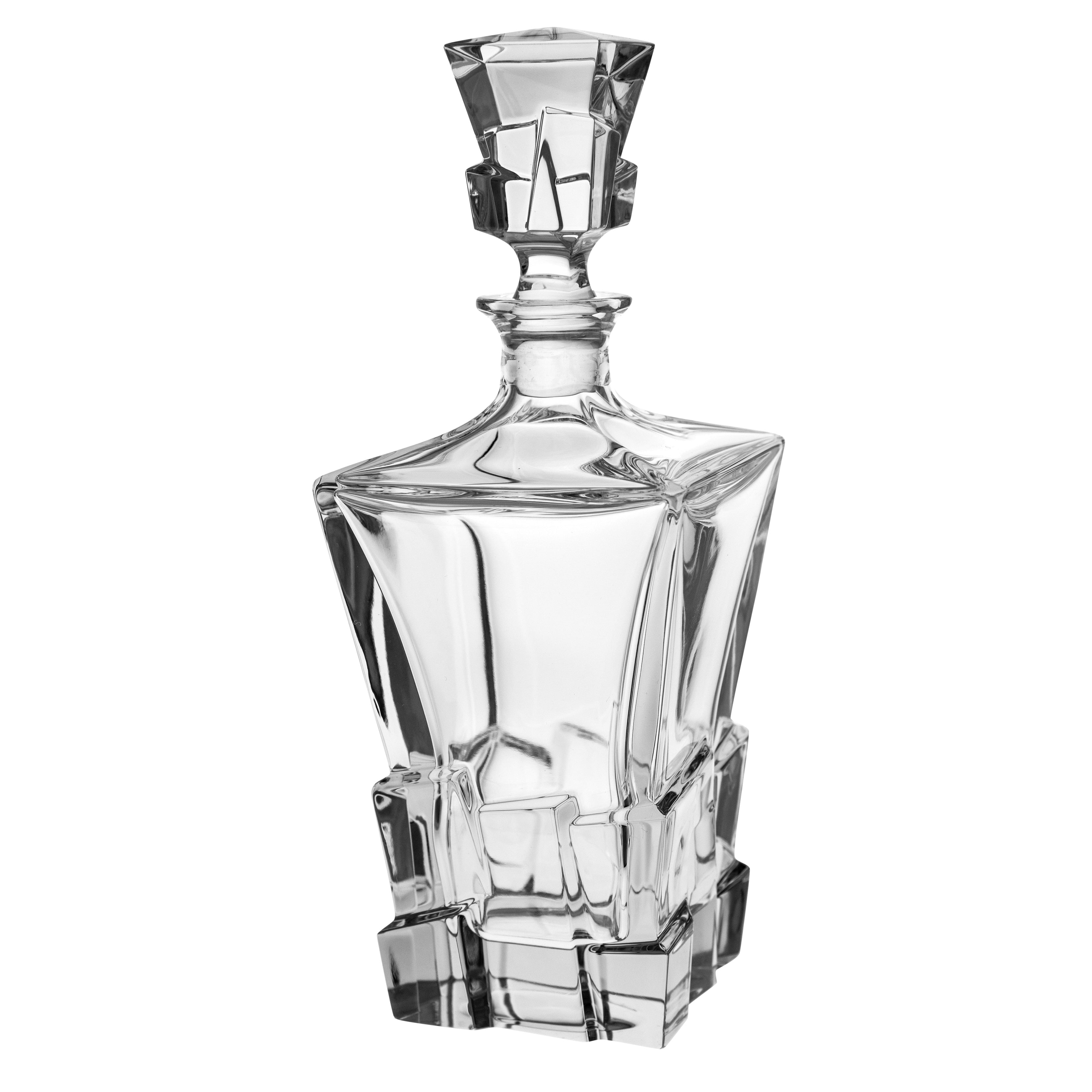 Majestic Gifts Inc. Majestic Gifts In European Crystal Square Whiskey/Liquor Decanter-28oz