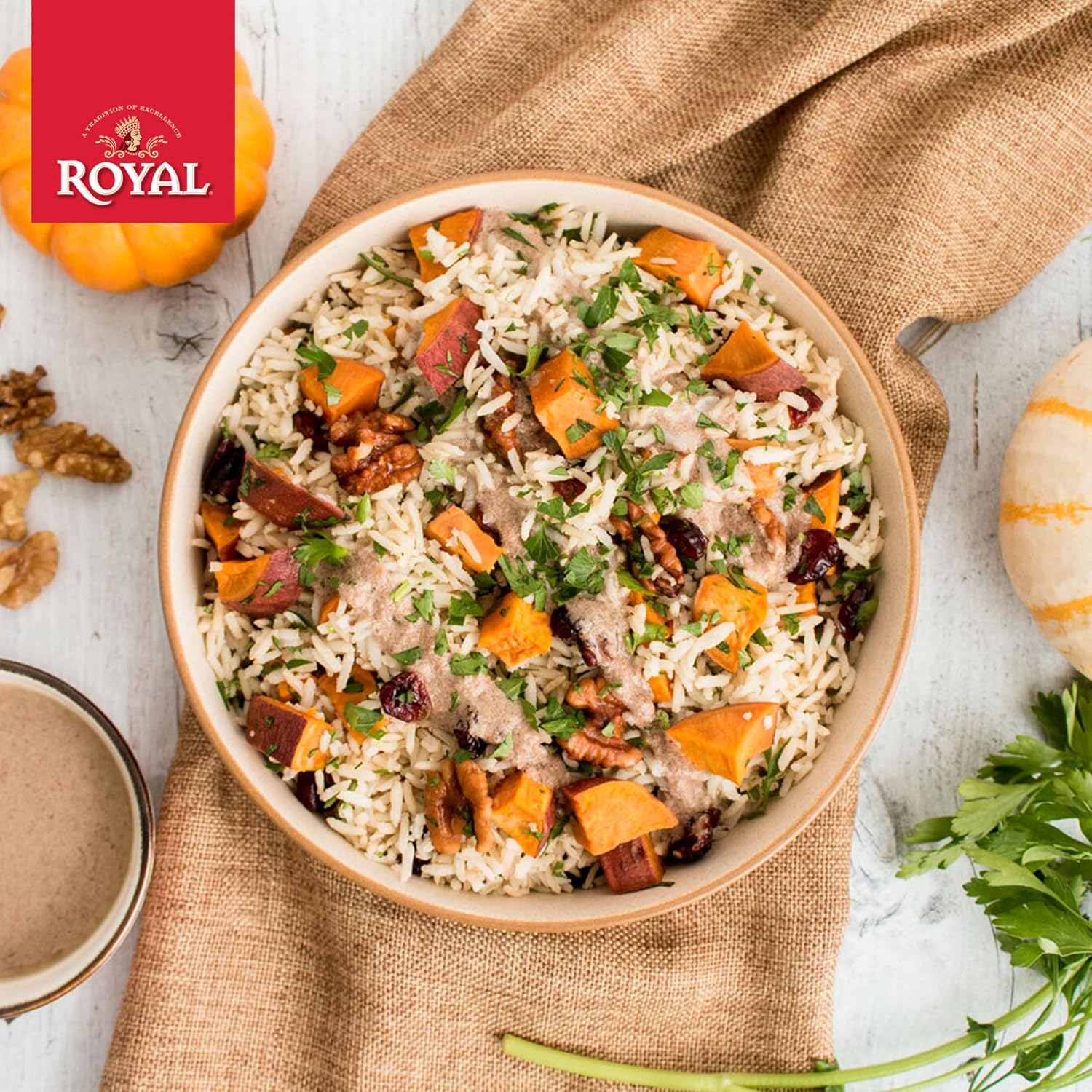 Authentic Royal - Basmati Brown Rice Whole Grain, Naturally Gluten Free and Vegan - 10 Pounds