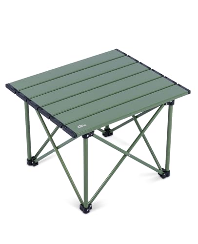 iClimb Ultralight Compact Camping Folding Table with Carry Bag (Blue - S)