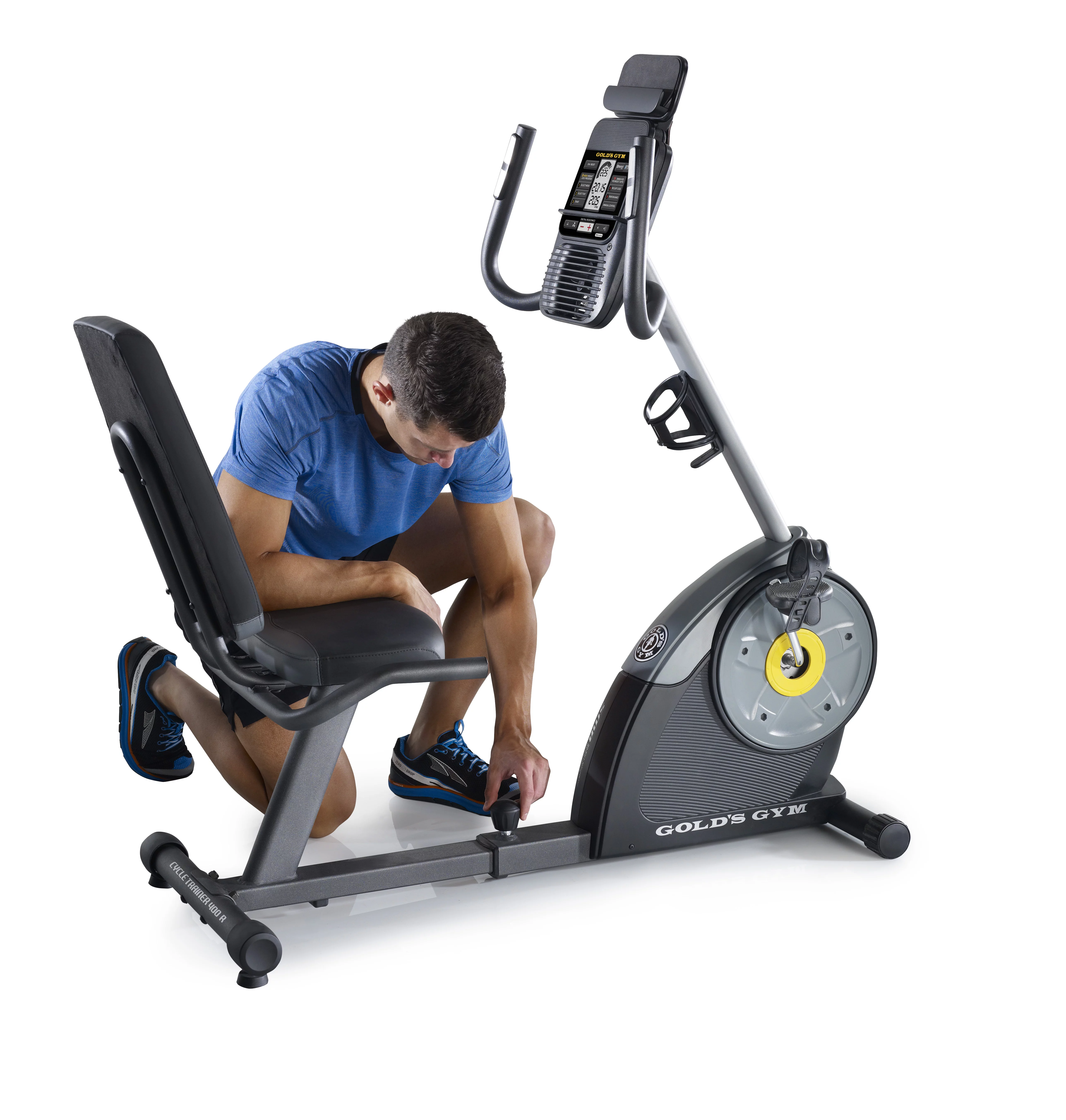 Gold's Gym Cycle Trainer 400 Ri Recumbent Exercise Bike, iFit Compatible