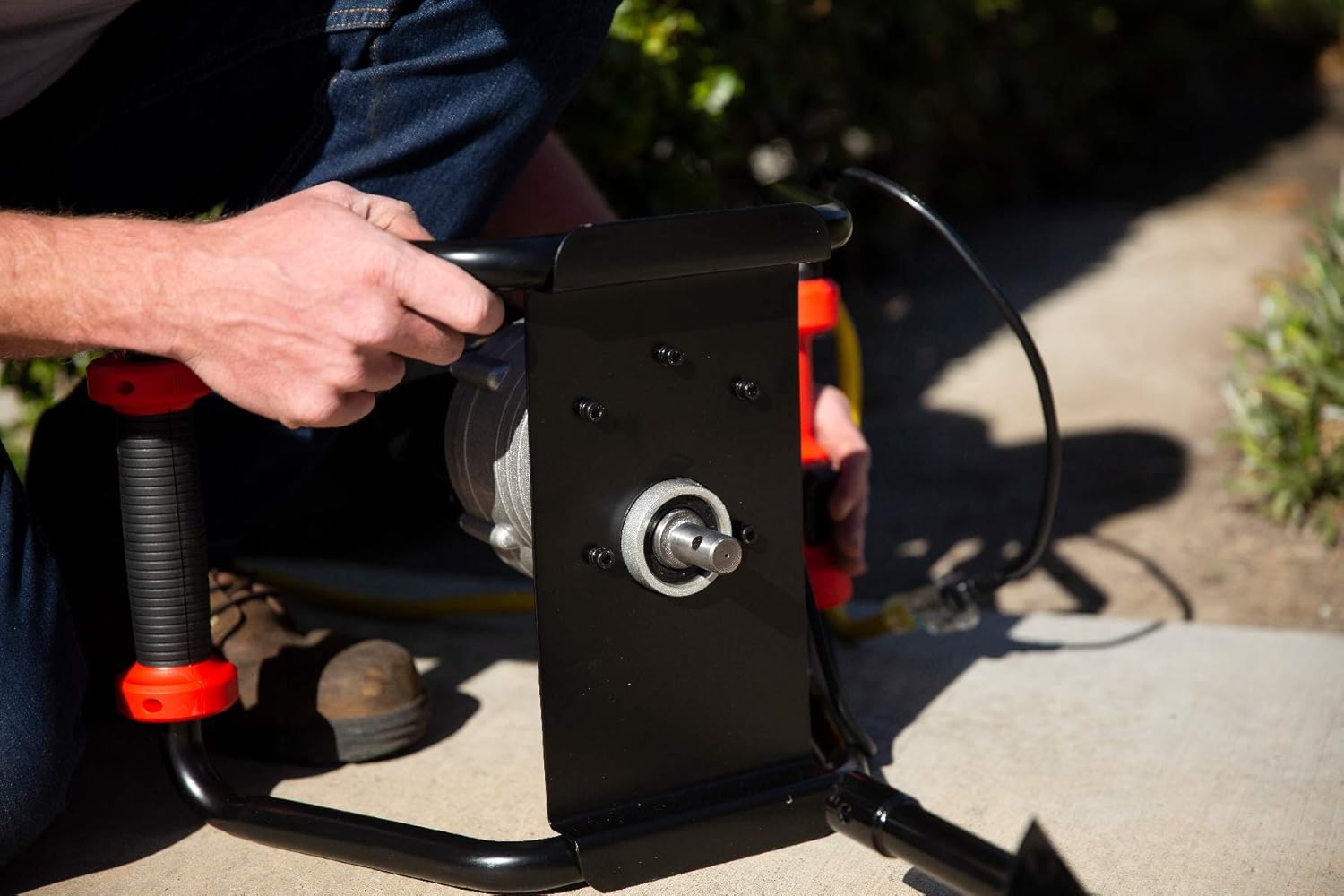 XtremepowerUS 1500W Post Hole Digger Earth Auger Hole Digger Electric Auger Digging Tools Auger with 6