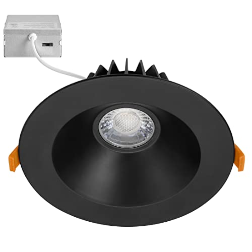 Maxxima 6 in. Ultra-Thin Recessed Anti-Glare LED Downlight, Canless IC Rated, 1300 Lumens, 5 Color Temperature Selectable 2700K/3000K/3500K/4000K/5000K, Dimmable, 90 CRI, 5 CCT Slim, J-Box Included