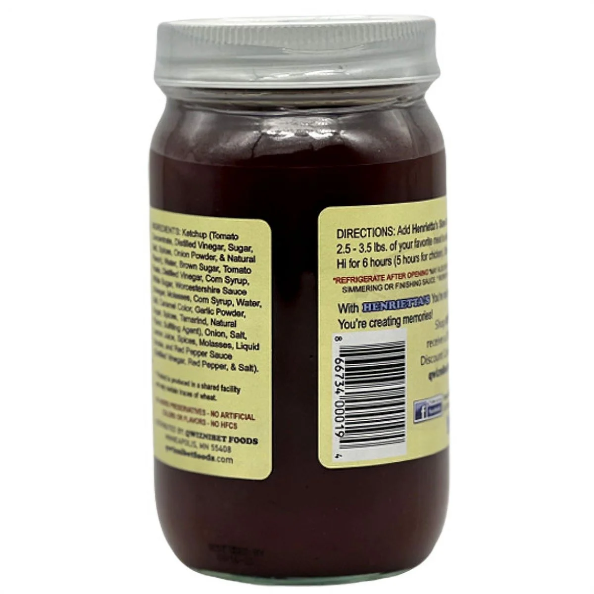 Henrietta's BBQ Slow Cooker Sauce (Pack of 5)