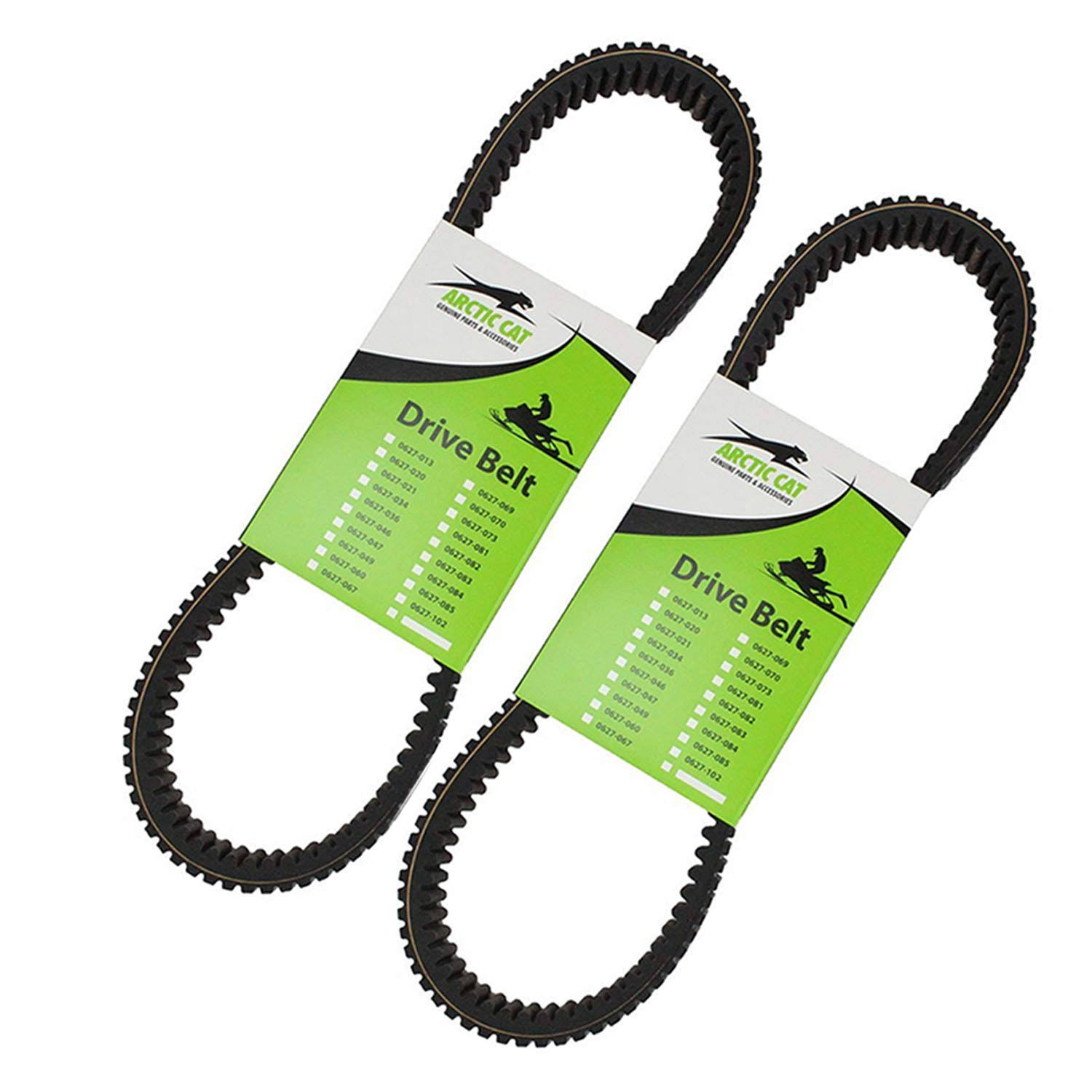 Arctic Cat New OEM Snowmobile Drive Belt 0627-035 - 2 Pack