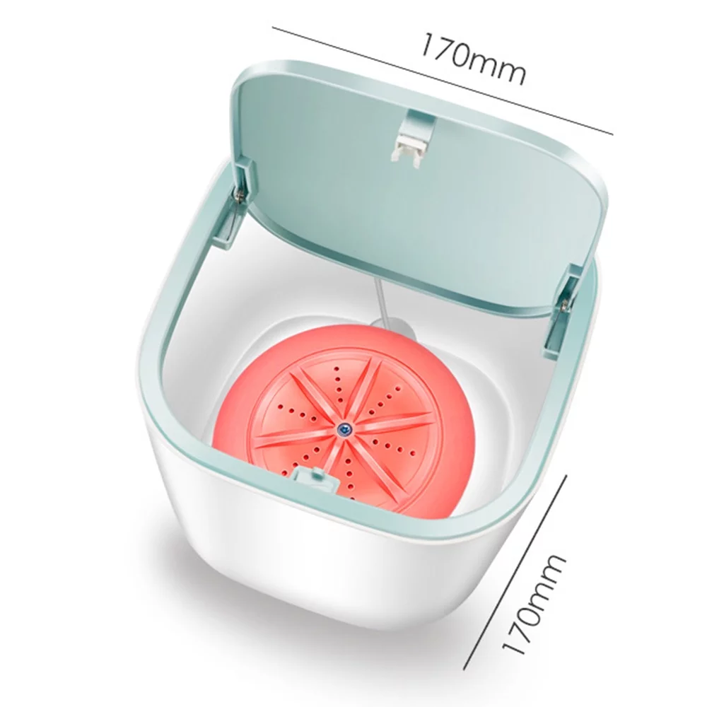 Lixada Laundry Barrel Washer Portable Rotating Machine for Socks Underwear Home Dormitory Use