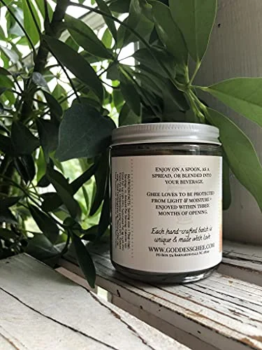 Goddess Ghee Queen Bee Blend Grass Fed High Vitamin Butter Oil, 9oz