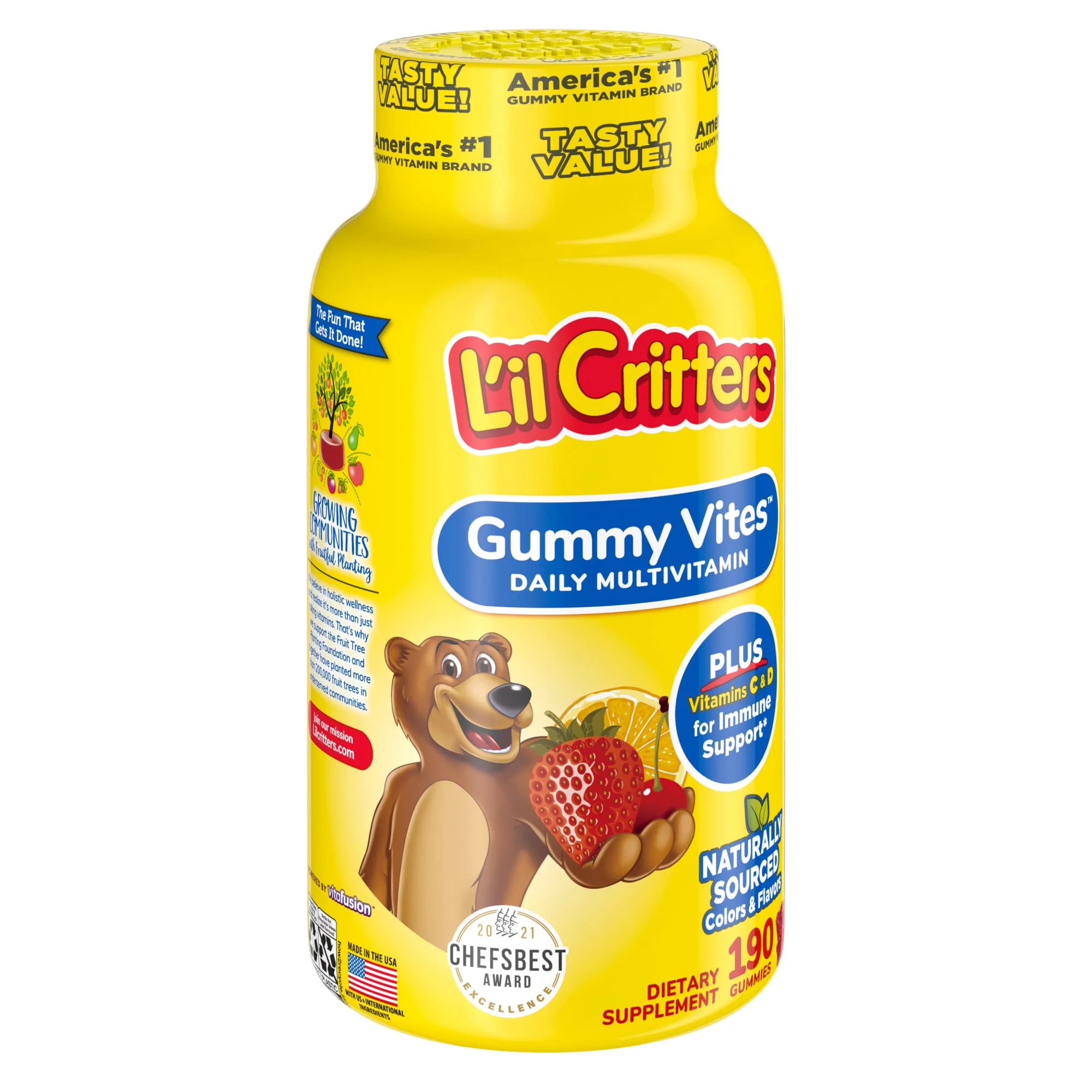 L'il Critters Gummy Vites Daily Kids Gummy multivitamin (Pack of 6)