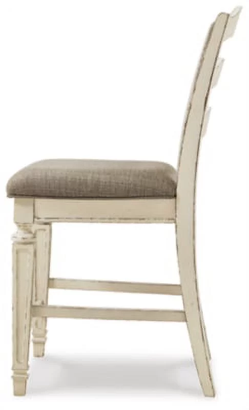 Signature Design by Ashley Realyn French Country 24.13 Counter Height Upholstered Barstool