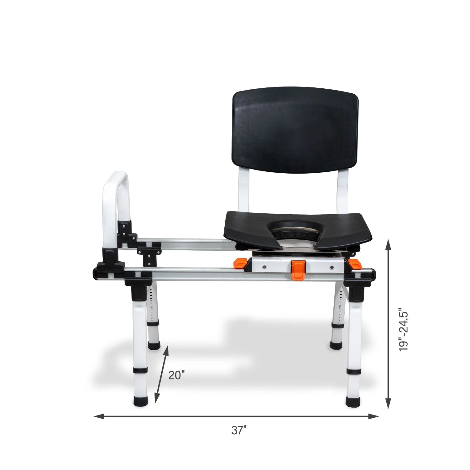 ShowerGlyde Model SG3 Sliding Shower Transfer Bench with Swivel Seat